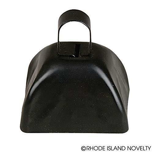 Rhode Island Novelty 3" Metal Black Cowbells | 12 Pack - Bild 2 von 2