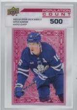 2023/24 UD..MITCH MARNER..POPULATION COUNT 500..CARD # PC-50..MAPLE LEAFS