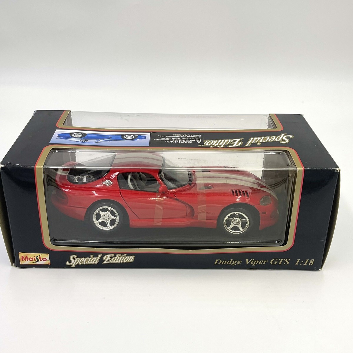 Maisto Special Edition Red 1996 Dodge Viper GTS 1:18 Scale | eBay