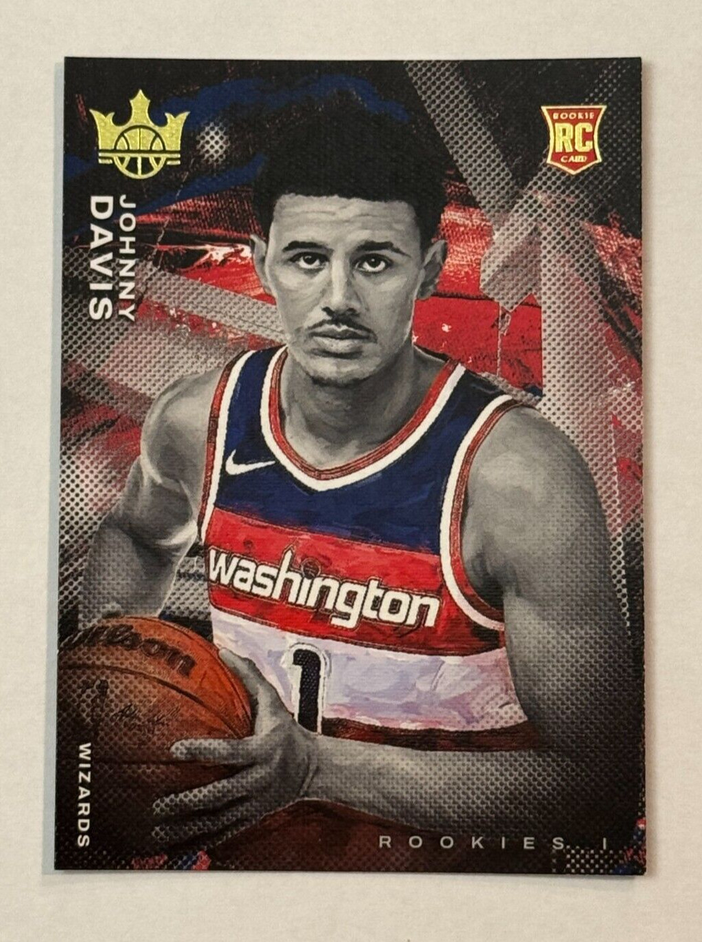 2022-23 Panini Court Kings Level 1 #95 Rookie Johnny Davis Washington Wizards