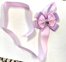 Handmade Lavender and Pink inspired Hairbow Holder for Girls Room or Bathroom