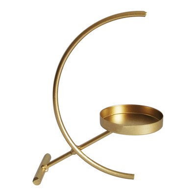  Magnifying Make-up Mirror Decoration Half Moon Candlestick Base Office