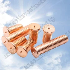 50pcs M5X35 Plated copper welding screw