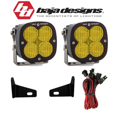 Baja Designs XL Sport Amber Wide Cornering A-Pillar Lights For 17-21 Can-Am X3
