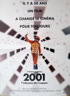2001 A SPACE ODYSSEY - KUBRICK - RARE REISSUE SMALL FRENCH MOVIE POSTER