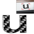 u Window Door Wall Car Badge Emblem Lowercase Alphabet Letter Decals Stickers