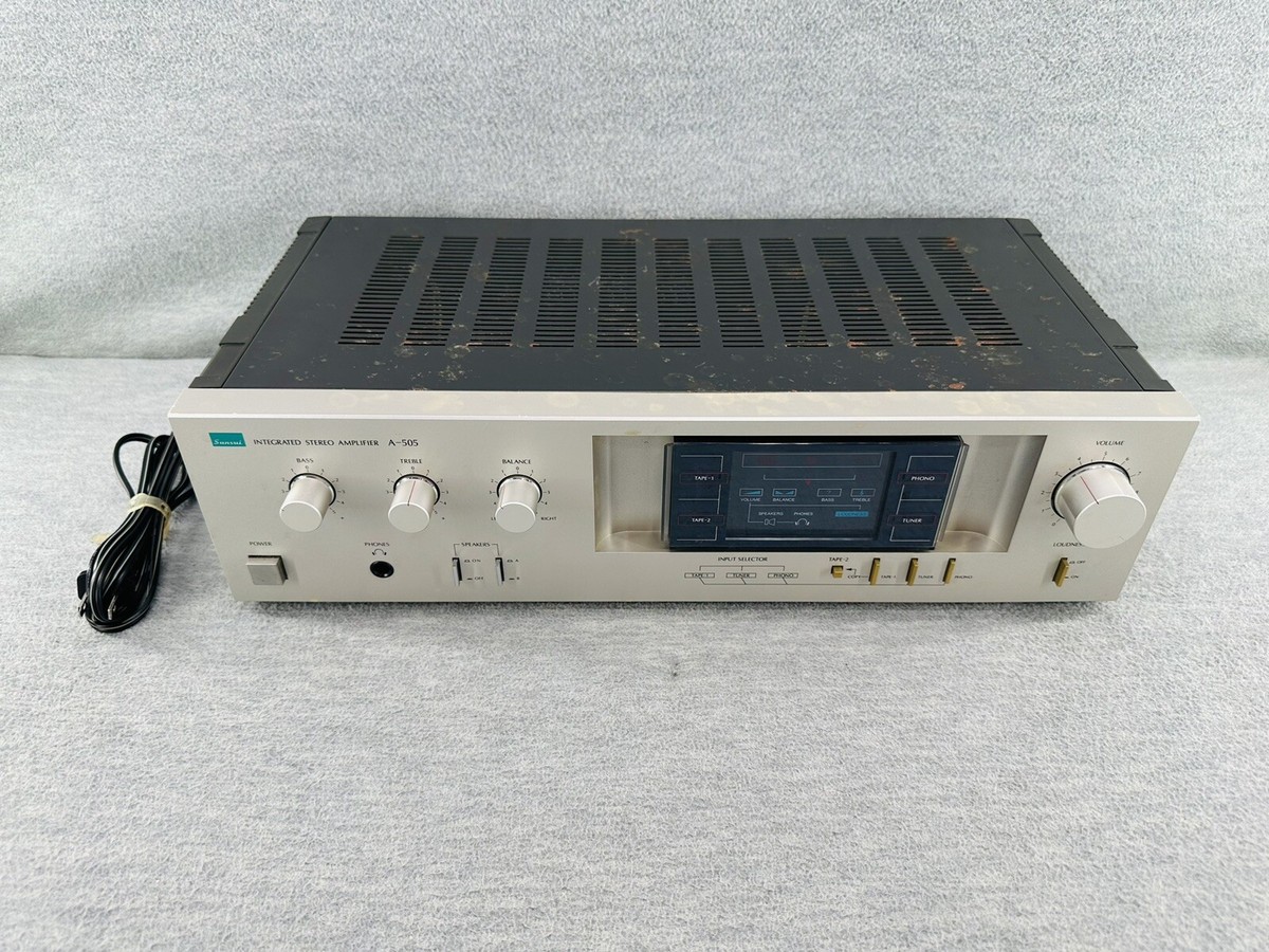 SANSUI A-505 - VINTAGE Integrated Stereo Amplifier 120 Watts