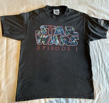 Star Wars Vintage Episode One 1999 Phantom Menace Logo Lee Sport Large