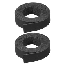 2 Pcs Faux Suede Leather Strap 15mm x 1.1 Yard Leather String Cord, Black