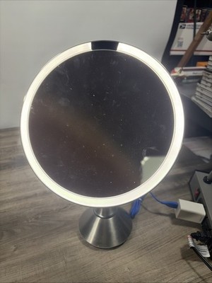 simplehuman ST3026 8-inch, sensor-activated lighted mirror w/5x magnification