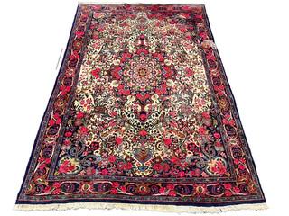 Hand knotted Oriental carpet Bidjar 210 x 150 cm rug carpet