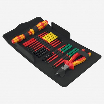 Wera 006610 Kraftform Kompakt VDE 17 Extra Slim Ratcheting Screwdriver Set with