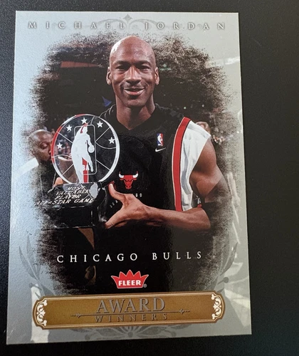 2007-08 Fleer Award Winners Michael Jordan #AW17 Bulls 1998 NBA Scoring Champ