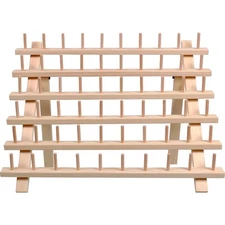 Hello Hobby Thread Spool Rack (Holds 60 Spools) - Wall-Mountable, Organizer