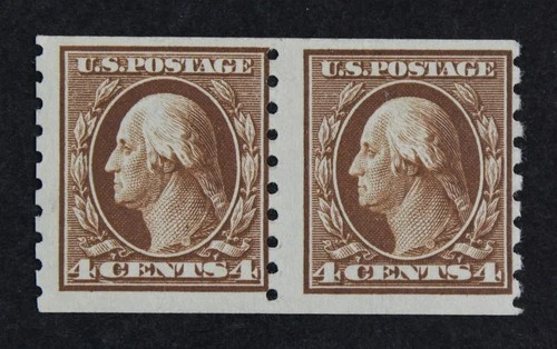 CKStamps: US Stamps Collection Scott#395 4c Washington Mint LH OG 24 1/2mm