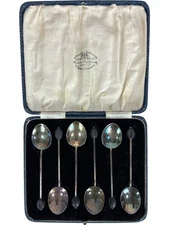 Vintage Goldsmiths & Silversmiths Regent Plate Coffee Spoons Set