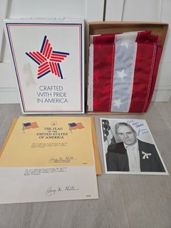 American Flag Flown Over US Capitol 1984 James A. Traficant Jr. With Box