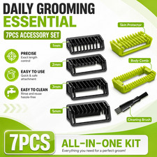7PCS 1/2/3/5mm Blade Guard Beard Trimmer Guide Combs for Philips OneBlade Shaver