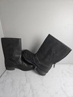 Harley Davidson USA Motorcycle Zip Up Distressed Leather Boots Women's Size 7