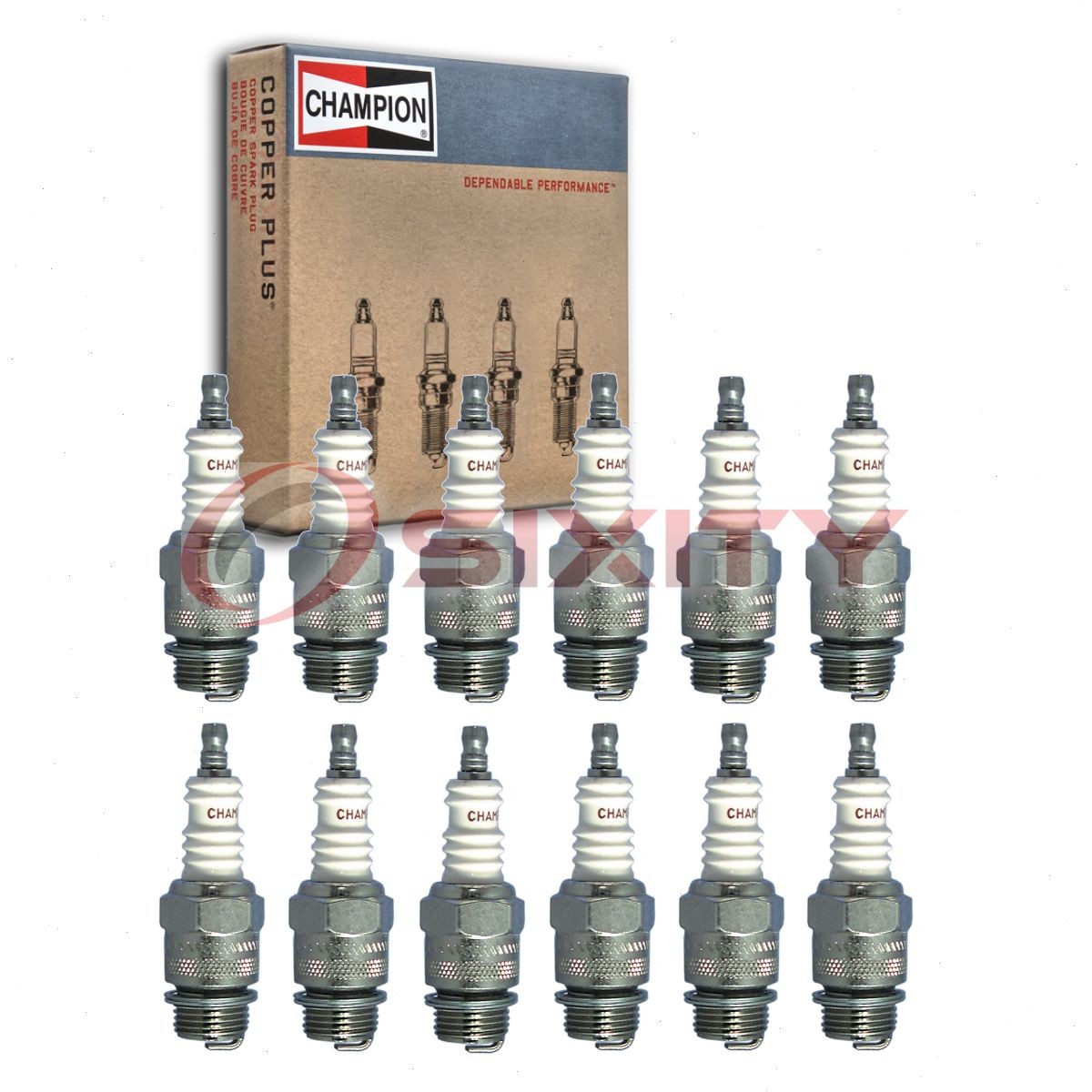 12 pc Champion Industrial Spark Plugs for 1933 Auburn Model 12-165 6.4L V12 wl