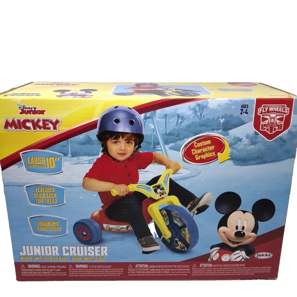 Triciclo Mickey Mouse Paseo en Bicicleta Disney Junior Edades 2-4 Foto 3 de 3