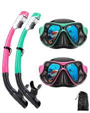 Snorkeling Gear for Adults, DryTop Snorkel Mask Set, AntiFog Scuba Diving Sno...