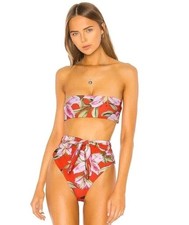 Mara Hoffman Abigail Bikini Goldie High-Waisted Swim Suit Womens S/M Floral