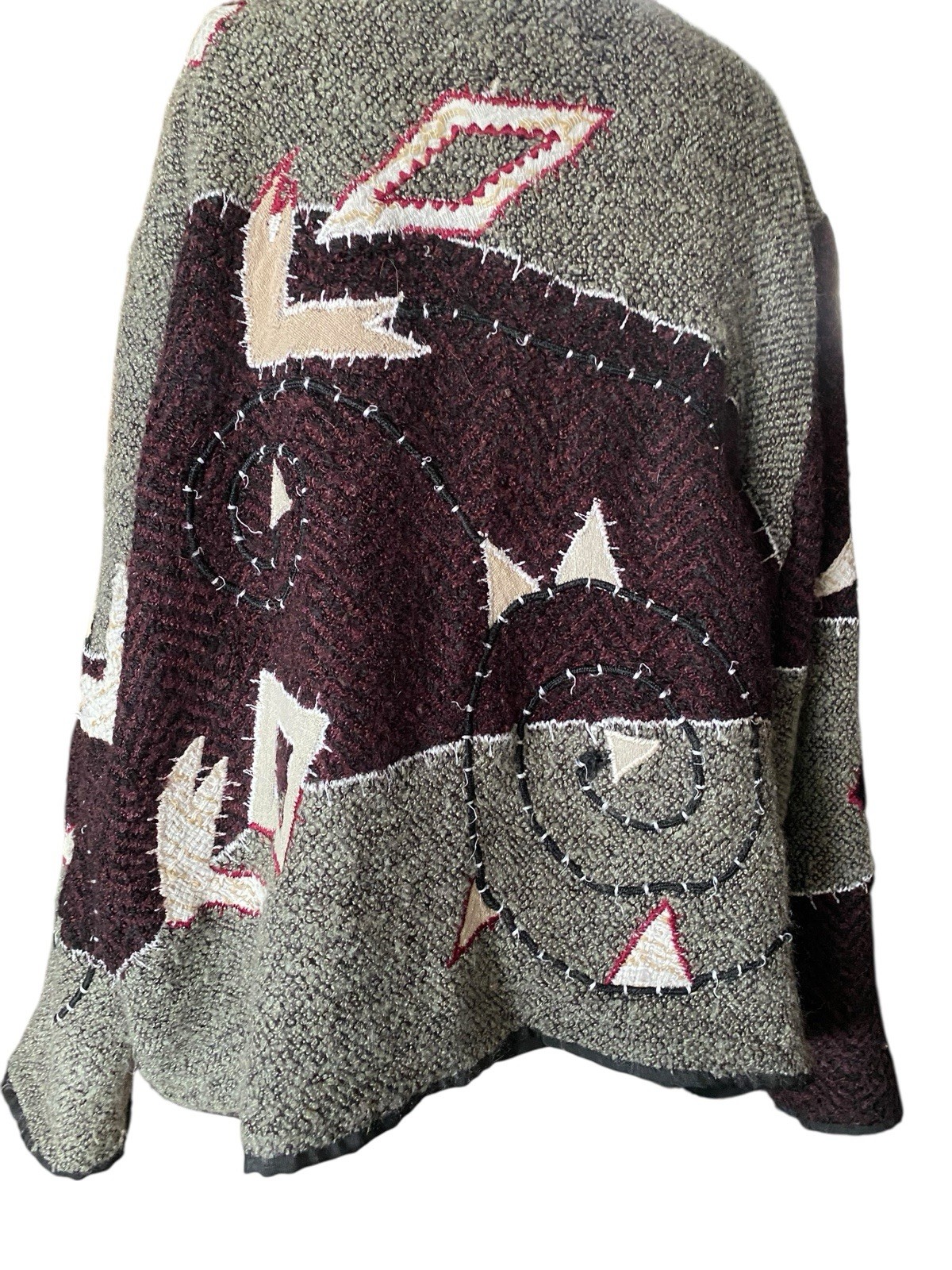 Vintage Plus Size 3X Patchwork Abstract Light Jac… - image 12