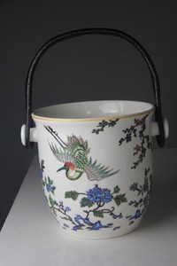 William Sonoma Vietnam Champagne Ice Bucket Crane Collection