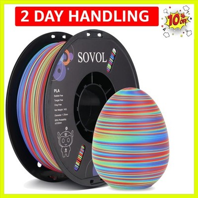 Matte PLA Filament Rotated Tri Color Co-Extrusion 1.75mm, Fast Change 3D Prin...