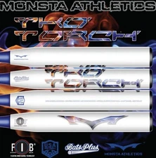 NIW 2025 Monsta TKO Torch MX 25 Oz USA ASA SlowPitch Softball Bat Whiteout 4500