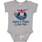 Inktastic Nana And Papa Love Me Grandson Baby Bodysuit Grandkids Grandbaby
