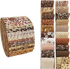 Jelly Roll Fabric 40 Strip Assorted Bundle Precut Cotton Quilting Strips 2.5" X