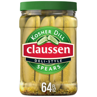 Claussen Deli-Style Kosher Dill Pickle Spears (64 fl. oz.)