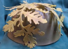 Vintage Remco Toy Plastic Jungle Helmet with Leafy Camo Hat