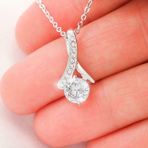 Collar de cinta a nuestra hija el día de su boda, collar de belleza atractivo - Imagen 9 de 11
