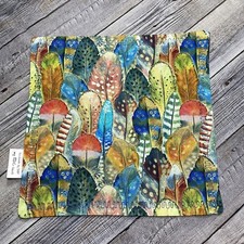 EDC HANK W/MICROFIBER BACK 8  - FEATHERS MULTIPLE COLORS NICE HANDKERCHIEF