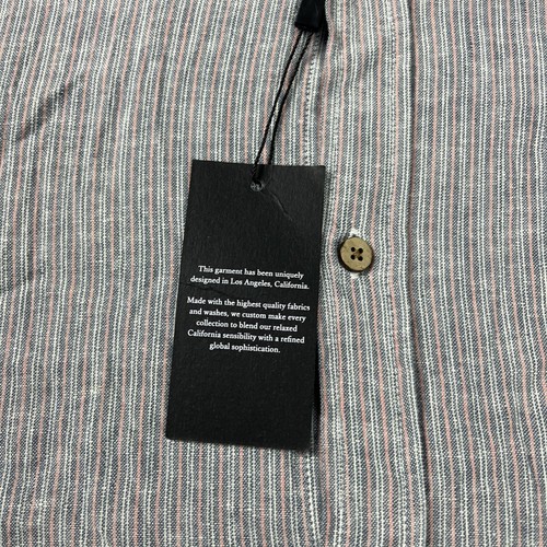 Rails Men’s Carson Short Sleeve Button Up Shirt XXL Linen Blend Chambray NWT - Picture 5 of 13