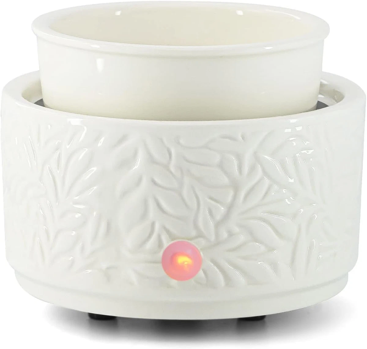 Elusiaka Wax Melt Burner Ceramic 3-In-1 Oil Burner Electric Wax