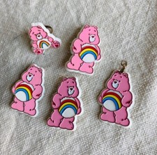 Vintage 1983  Cheer  Care Bears Jewelry  Hair 5 Piece Collectible Set HTF