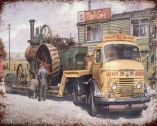 COMMER LORRY STEAM ENGINE TRACTOR NOSTALGIC TRANSPORT METAL PLAQUE TIN SIGN 008