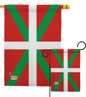Basque Lands Nationality Eguzkilore Beaches Feisty Spain Garden House Yard Flag