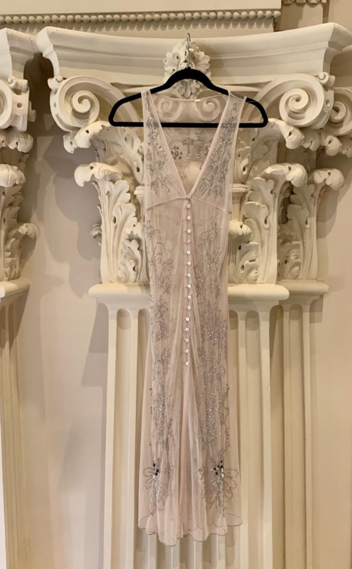 free people sheer beaded dress Gale Gown main image 0