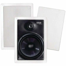 BIC AMERICA BICMPRO6W 150-Watt 6.5" In-Wall Speakers w/Tweeters & Grilles