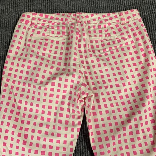 Gap Pants Womens 4 White Pink Skinny Mini Khakis AOP Comfort Mid Rise 32x26 Cute - Picture 15 of 17