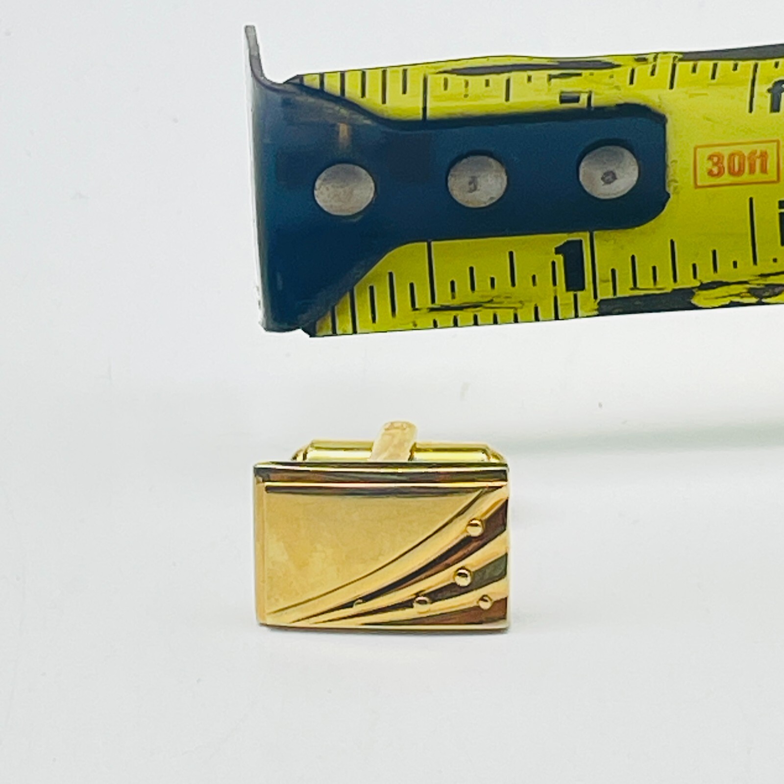 SPEIDEL Gold Tone Cufflinks Rectangular Diagonal … - image 5