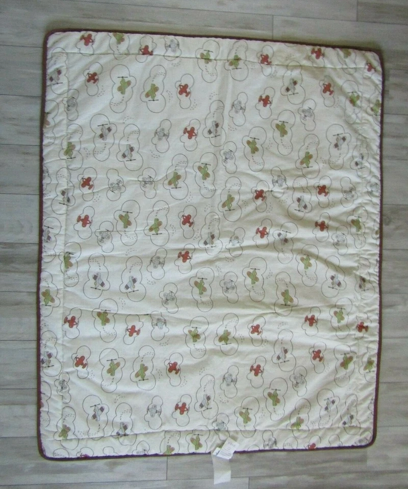 Edredón y bolsa de juguete Geenny Baby Nursery The Aviator Airplane Foto 3 de 4