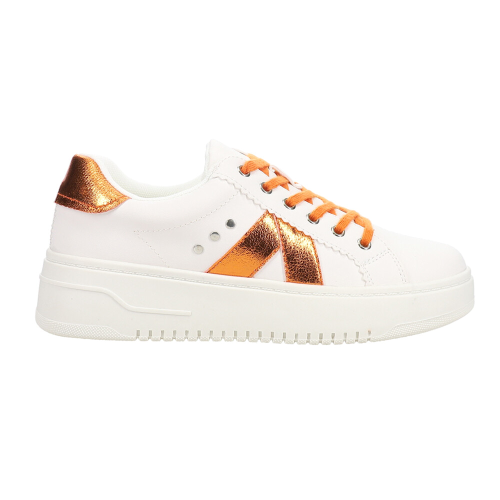 Женские белые кроссовки на платформе Corkys Tailgate на шнуровке, повседневная обувь 51-0149-ORC