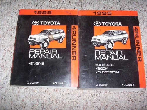 1995 Toyota 4Runner Shop Service Repair Manual SR5 4WD 2.4L 3.0L V6 | eBay