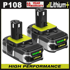 2PACK 3.6Ah For RYOBI 18V Battery One Plus High Capacity P108 Lithium-Ion P102